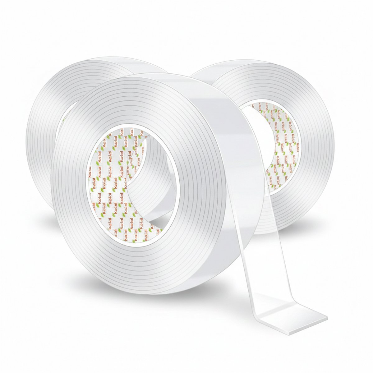 2 Nano Tape dubbelzijdig plakband, 3m x 24mm, met huisdierbestendige folie, montagetape, verwijderbaar en laat geen resten achter, voor tapijt, fotolijsten, keuken, huis met Kajal Sticker