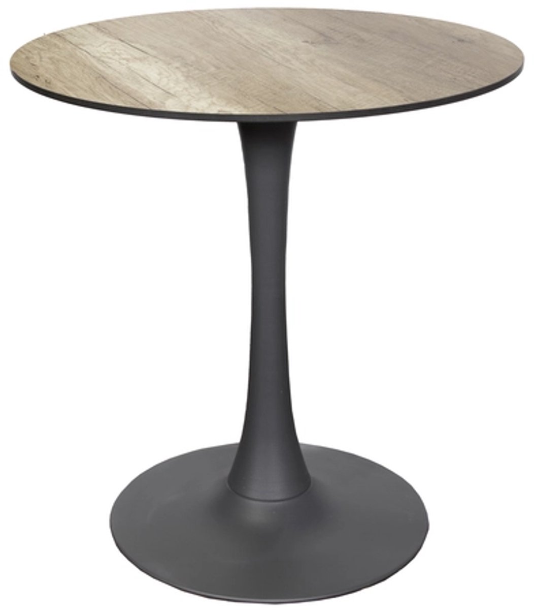 Sens-Line Table de jardin Jamy HPL Ø70cm - couleur bois