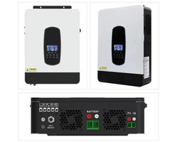 Norvia - Hybride Zonne-omvormer - 1,8 KW - 12V - 80A MPPT Zonnelader - LCD‑display - PV Ingangsspanningsbereik Van 55 Tot 450 VDC