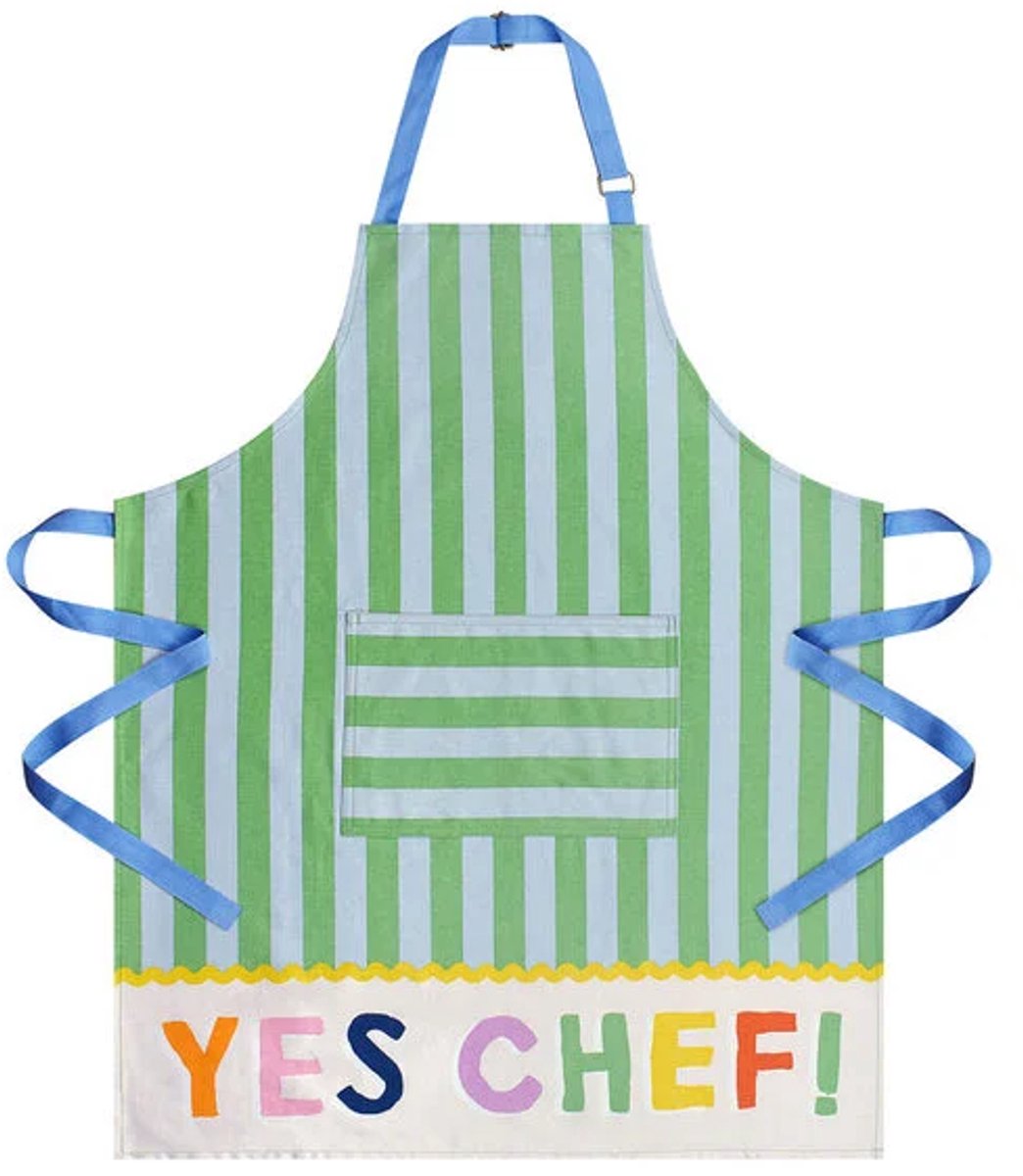 Ulster Weavers Schort Yes Chef – Katoen – Keukenschort voor Koken & Bakken