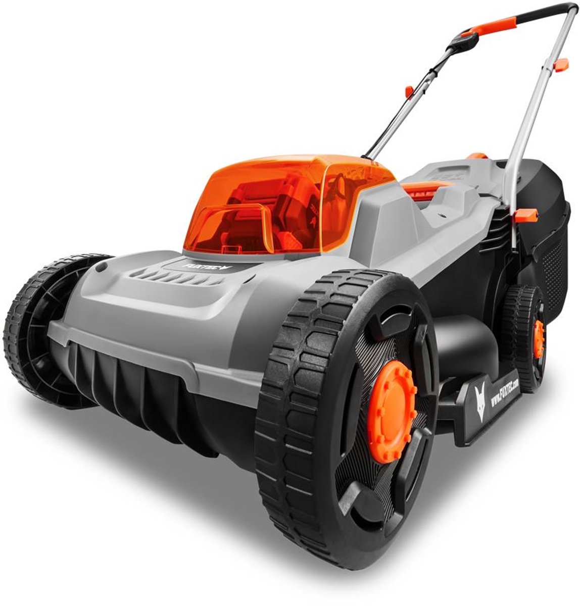 FUXTEC 20V grasmaaier accu, maaier voor kleine tot middelgrote tuinen, grasopvangbak van 30 liter, maaibreedte 30 cm, geluidsarm/licht FX-E1RM20ECO – foto 3