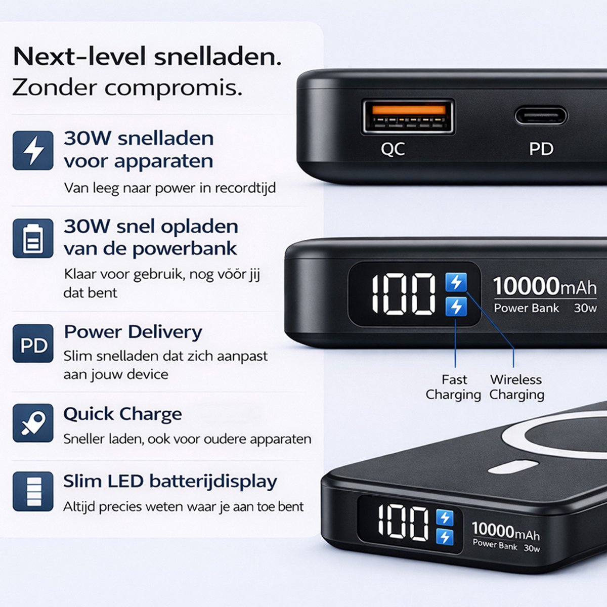 Phonergy iBuilt - Powerbank - Powerbank 10000 mAh - afbeelding 3