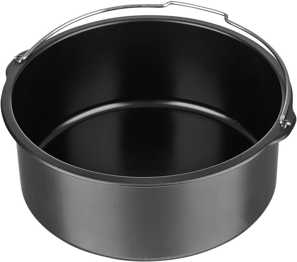 Bakpan Voor Drukpan Airfryer En Oven - Bakblik Airfryer Accessoire - Geschikt Voor 3 QT Tot 5 QT Drukpannen En 3 QT 5.3 QT Airfryers - Geschikt voor InstantPot COSORI Ninja Foodi Gowise Philips NuWave Power Farberware En Meer