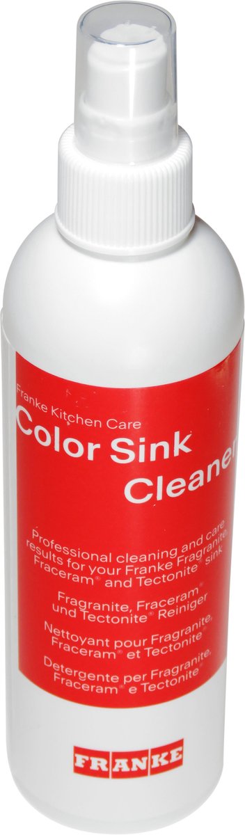 Franke Kitchen Care reinigingsspray voor Tectonite FraCeram Fragranite spoelbakken - Colored Sink Cleaner Reiniger