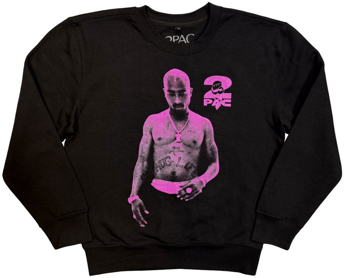 Tupac - Thuglife Purple Sweater/trui - 2XL - Zwart