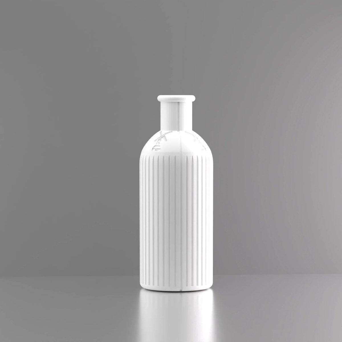 3d-gezellig Provence met molen - Vaas - Wit - Maat 20 cm - Kunststof - Modern - Bloemenvaas -100% gerecycled PLA (bioplastic)