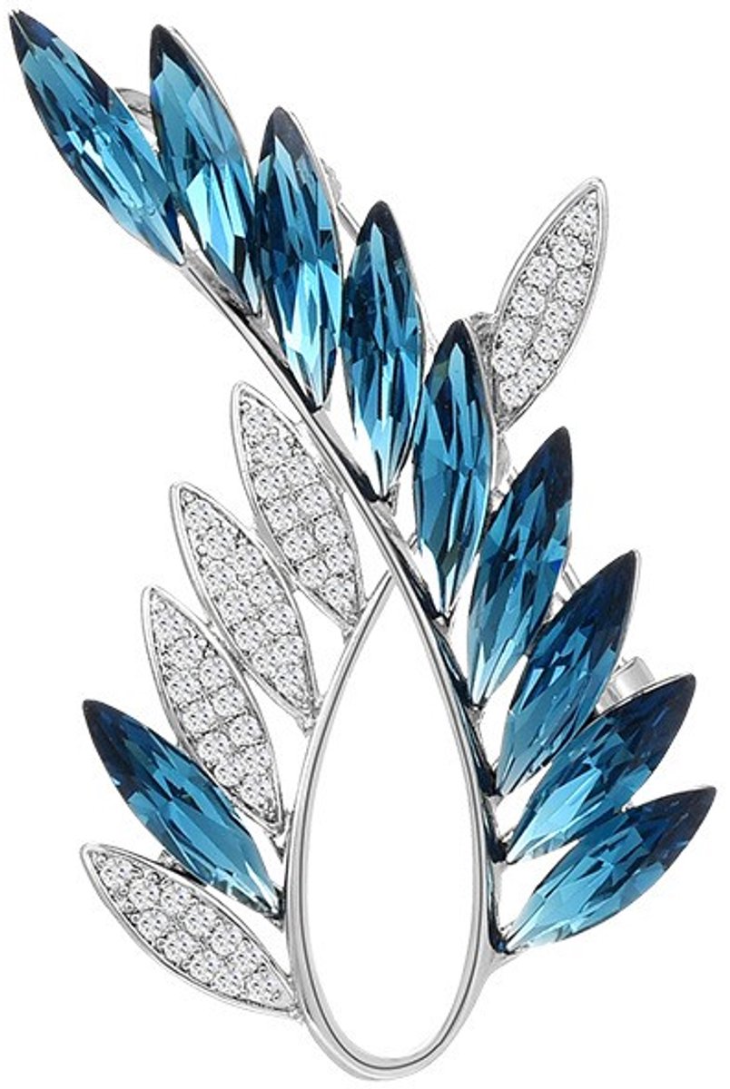 Goldpulse Broche - Dames Broche - Dames sieraden - Botanische broche - Zirkonia-Milieuvriendelijk koper