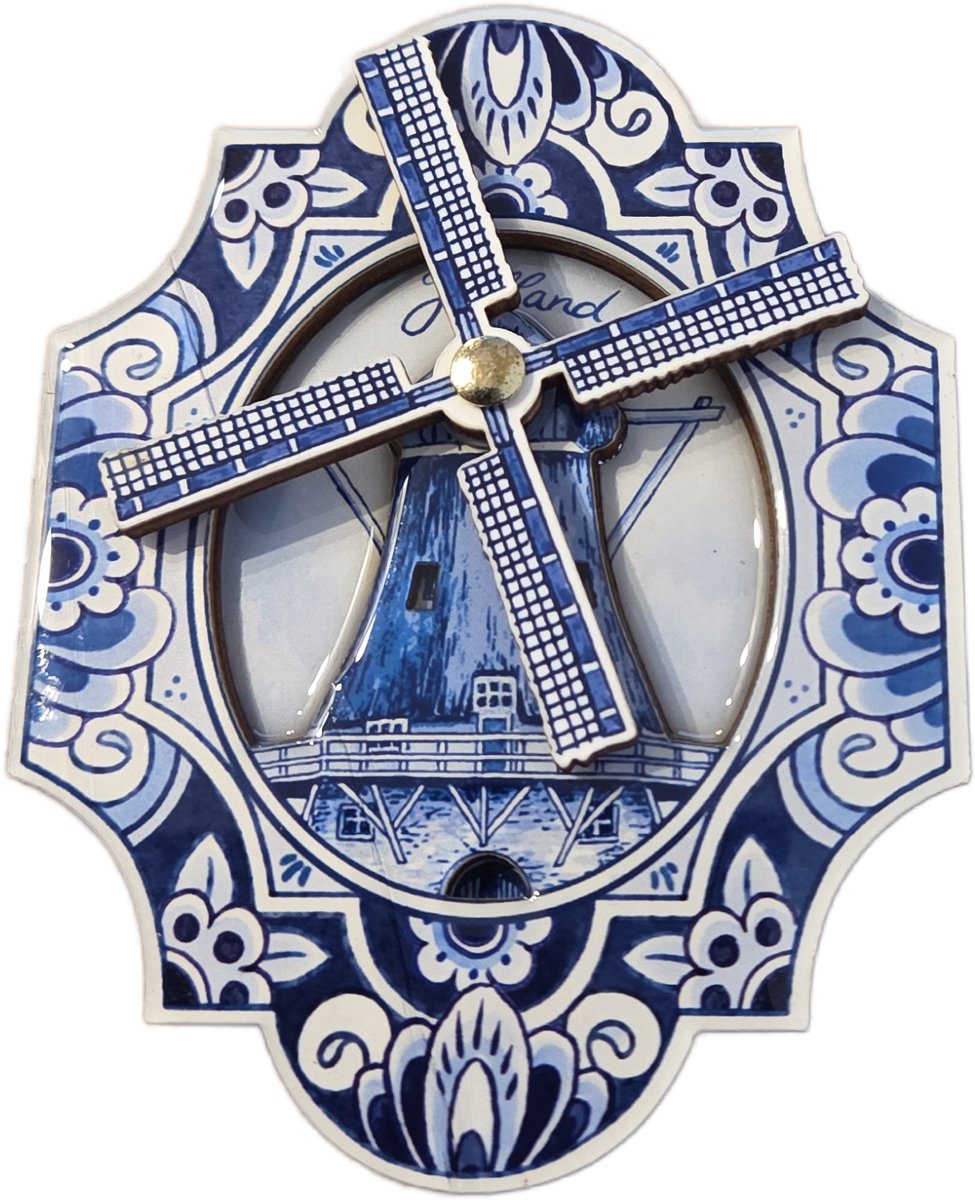 Magneet - Souvenir - MDF - Molen - Draaiende Wieken - Holland