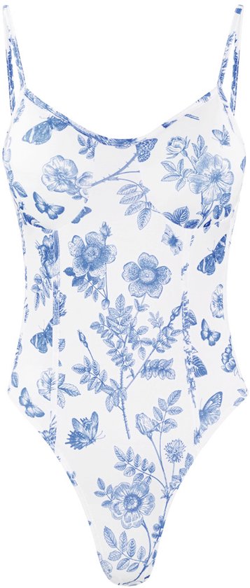 Alvivi Body voor dames, wetlook, stringbody, eendelige bodysuit