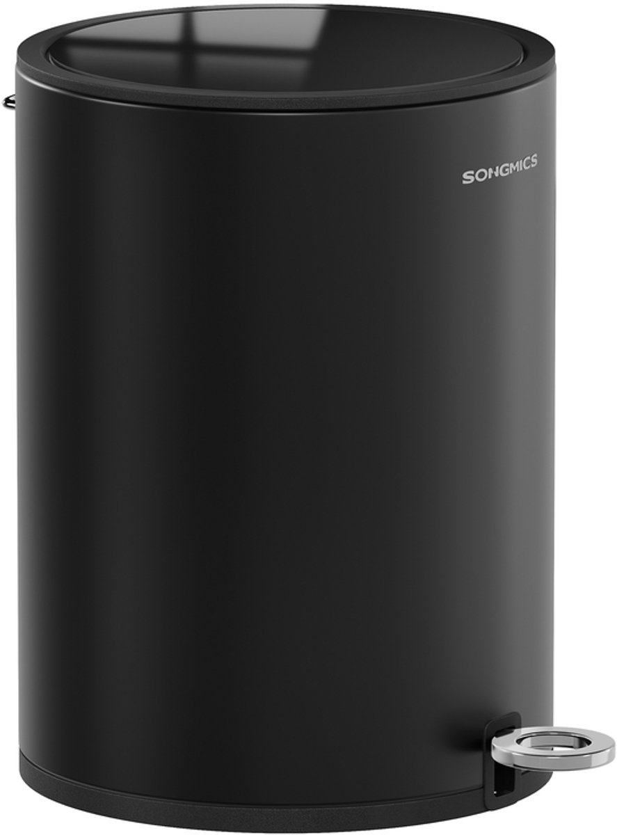 Cosmetica-emmer - 6 liter - Soft-close deksel - Inktzwart