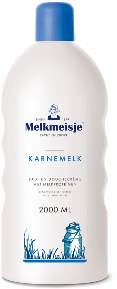 Melkmeisje Karnemelk - 2000 ml - Bad- & Doucheschuim