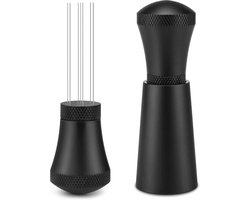 1 stuks - Espresso distributpr - distributar koffie - koffie tamper en verdeler -koffie tamper set - koffie tamper slow brew - Koffie Accessoires- koffie accesoires - koffie accesoires gadgets- koffie accessoires - Zwart