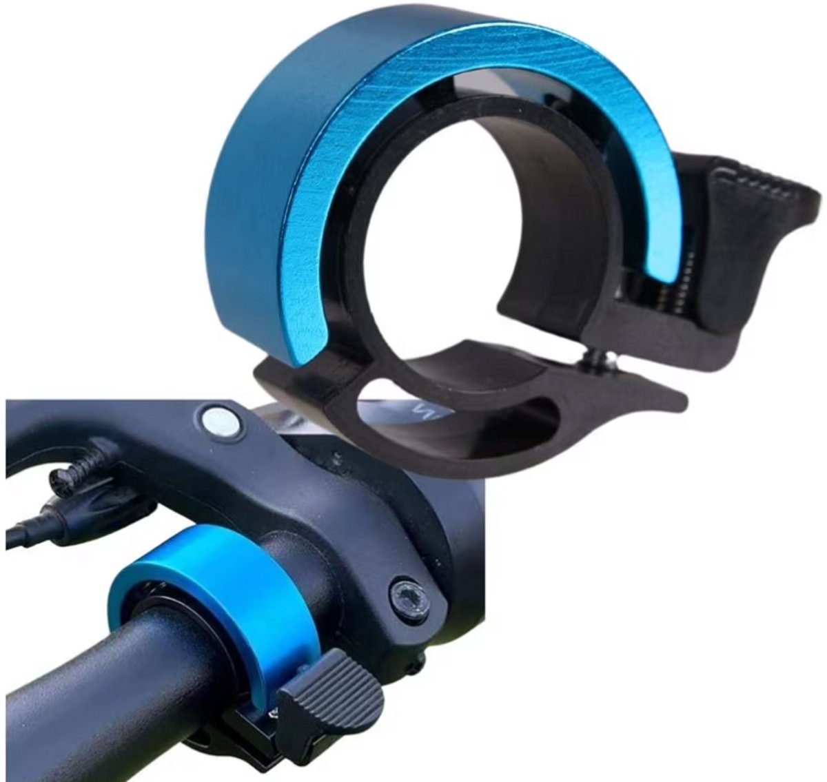 Fietsbel Blauw – Handmatige Bel voor Fietsstuur – Luid 90 dB