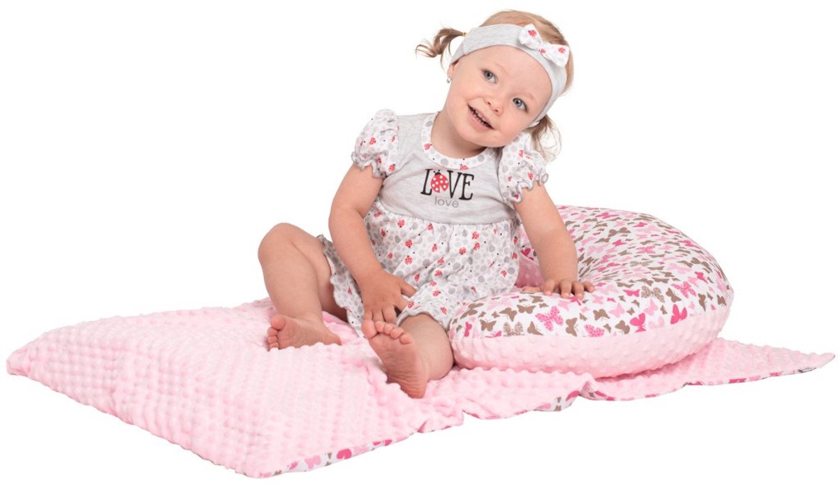 New Baby - Deken - Babydeken blauw 80x102 cm Minky katoen - speelkleed - wiegdeken - autostoeldeken - zachte deken