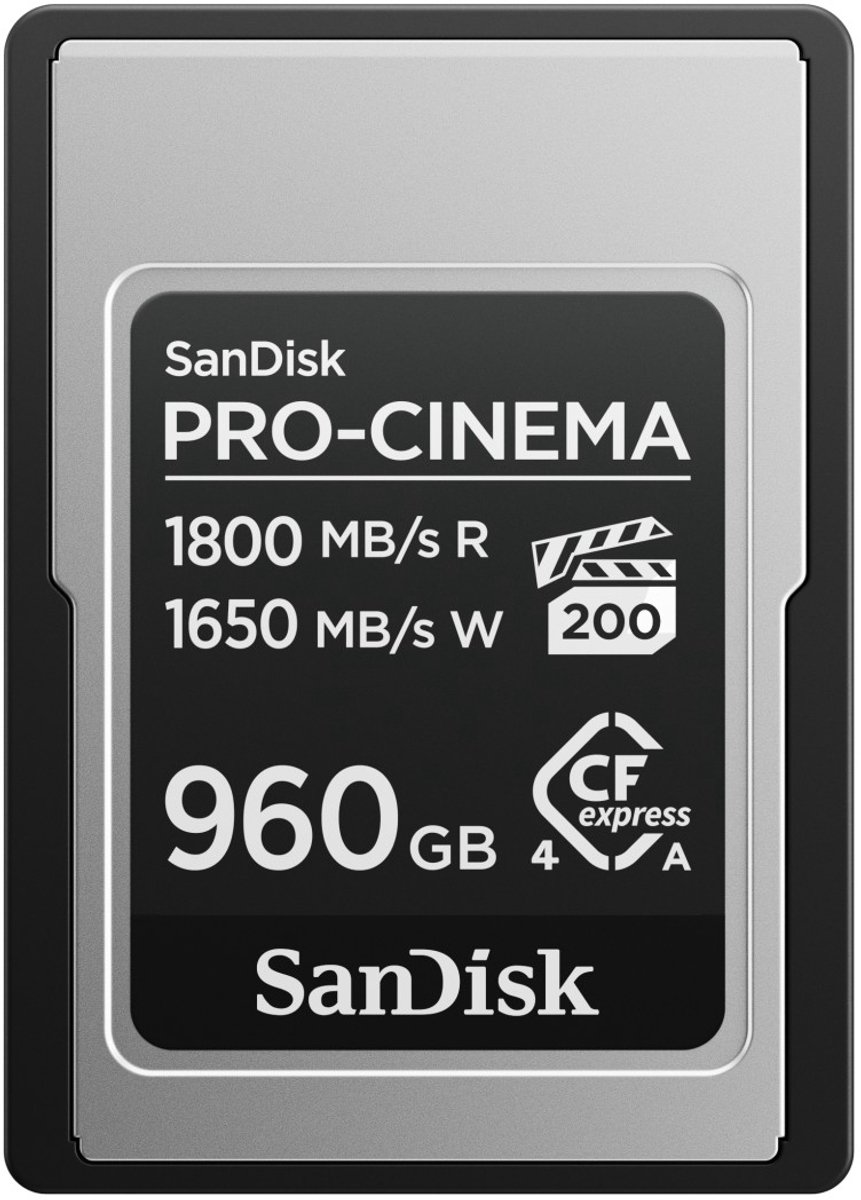 SANDISK CF Express Pro Cinema 960GB 1800 / 1650 mb/s type A