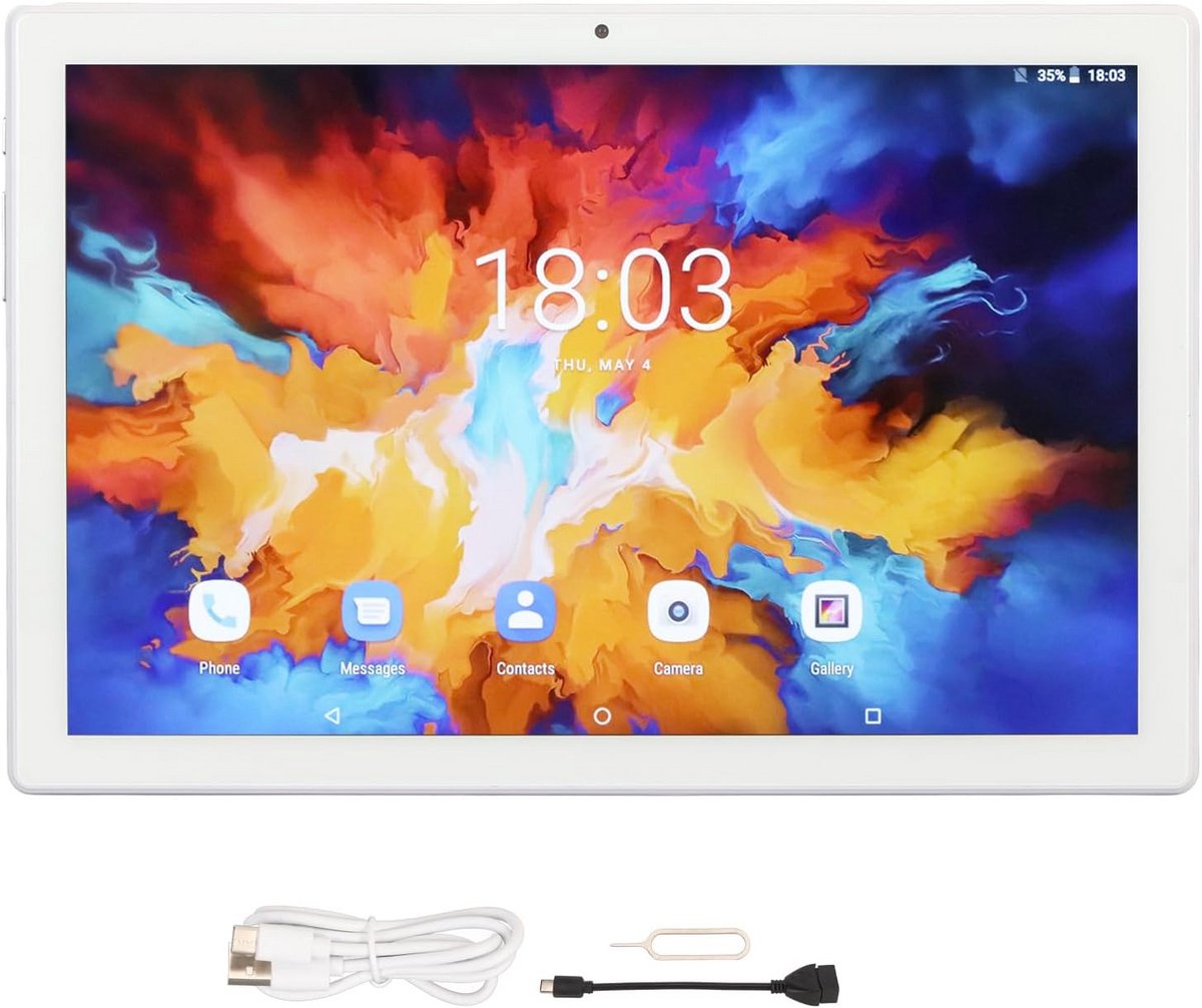 Krachtige 10.1 Inch Android Tablet met 4G LTE, 12GB RAM & 256GB Opslag, Dual Band WiFi