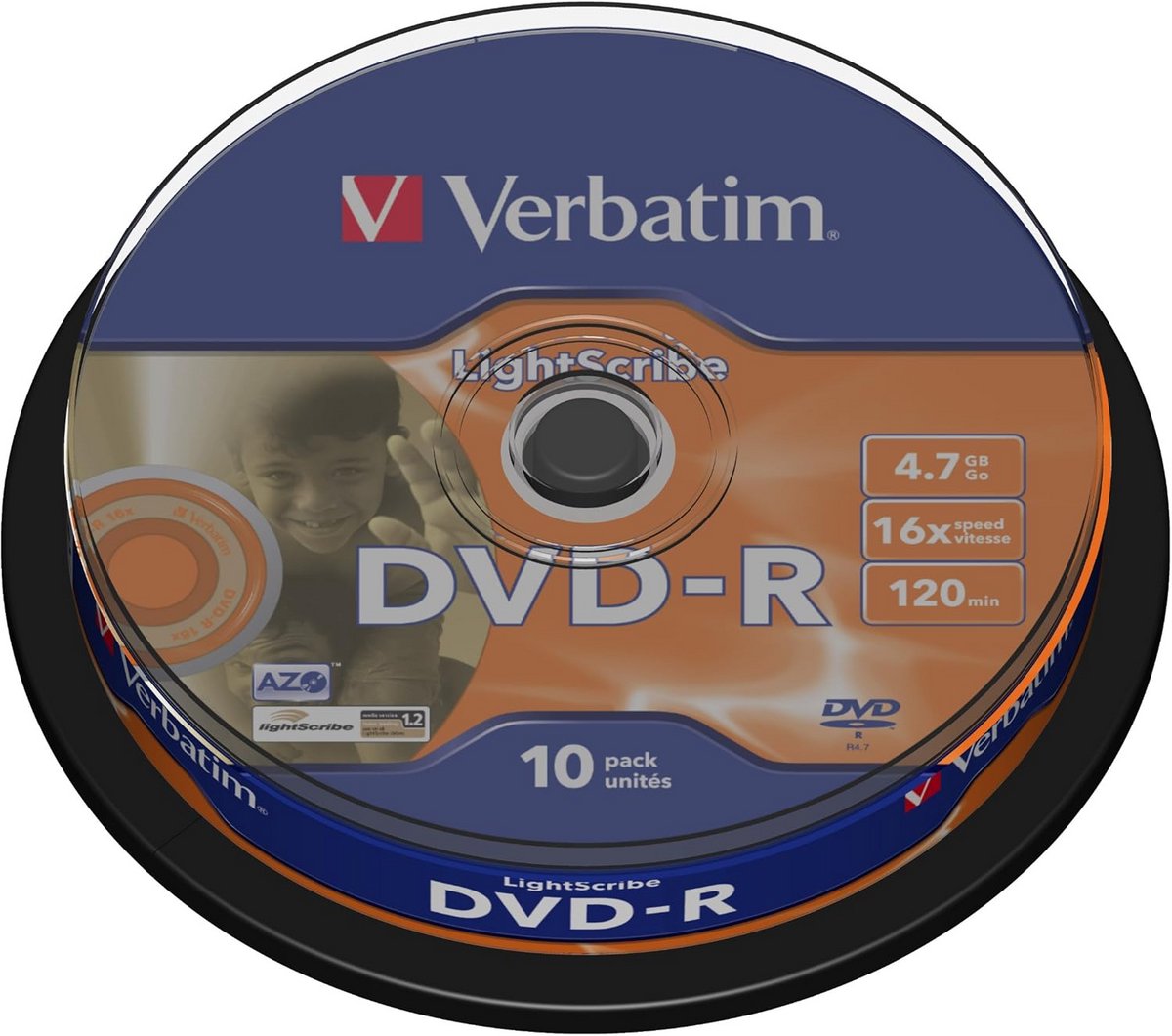 Image of 10x DVD-R Blanco Schijven 4.7GB 16x Speed Lightscribe Opslag