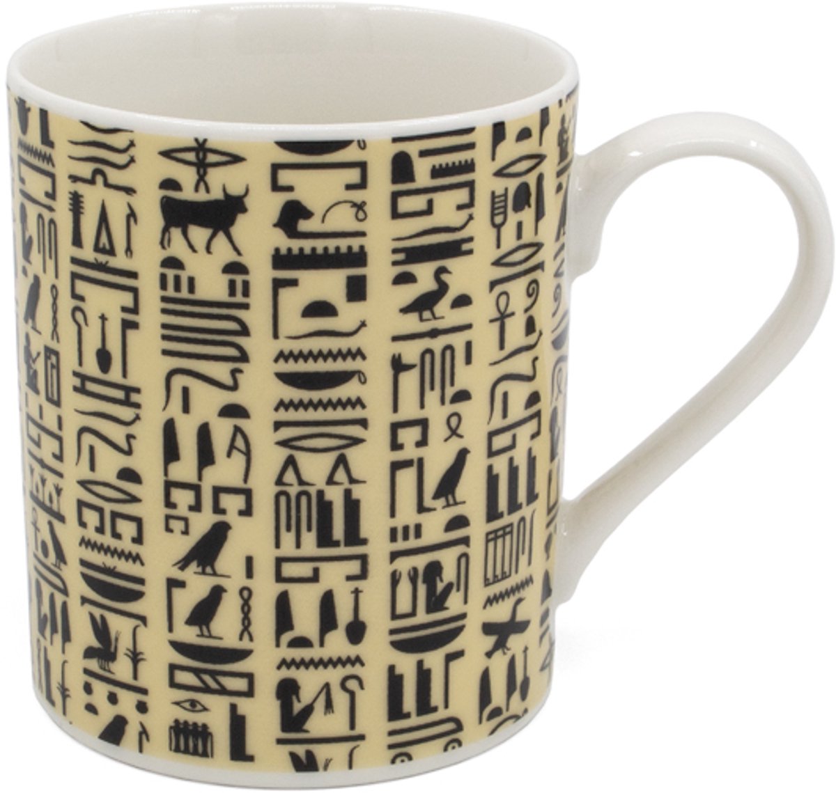 Servies Mok Porselein 310 ml – Hiërogliefen – Museum Editions