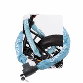 Voltano ART4 Kettingslot Solid - Ice Blauw - 110 CM - Vaste Slotkop - Scooterslot / Motorslot / Fietsslot - Goedgekeurd Voor Verzekering