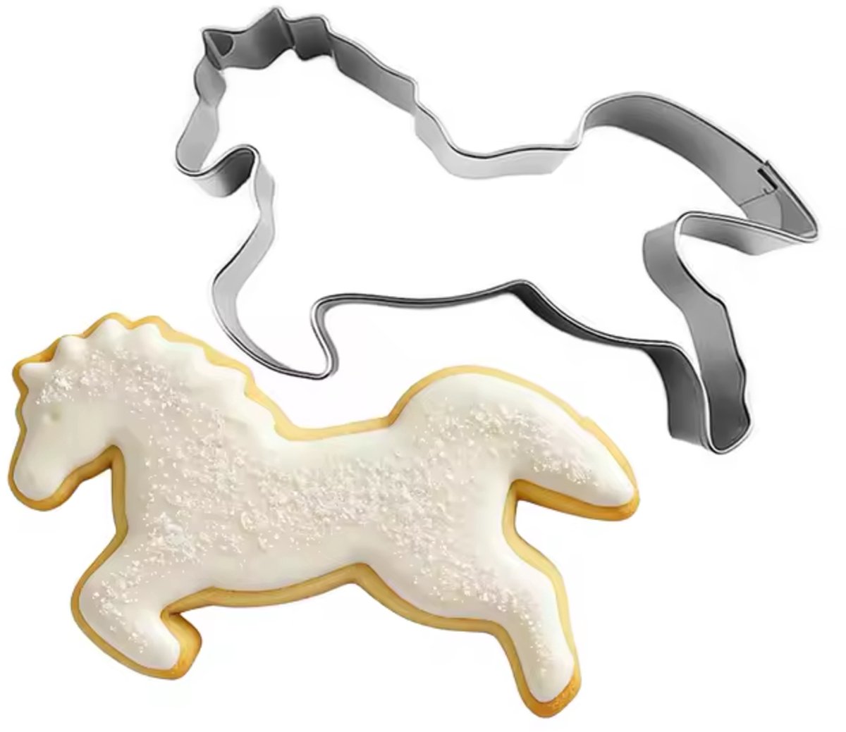 Paarden koekjes vorm Running Horse - paard - ruiter - koekje - koekjesvorm - rvs - bakken - feest - party