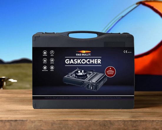 BlockTravel - Gasstelletje noodpakket - Camping gasstel - Gasbrander - Kooktoestel - incl. 8 Butaan Gasbussen - Gas Stove - Draagkoffer van Merkloos — afbeelding 5