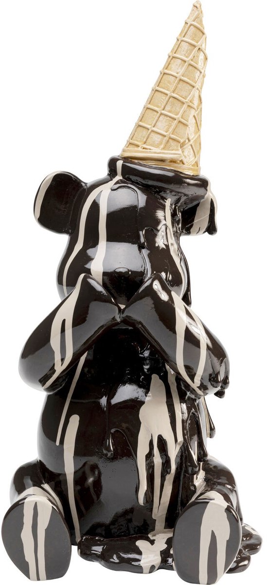Woonaccessoires beer zittend ijs zwart Kare Design