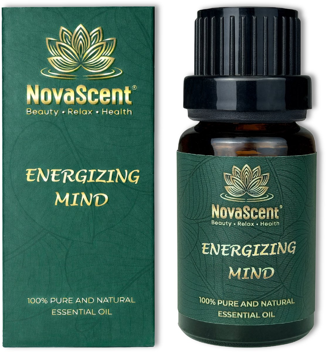 NovaScent® Essential Oil - Energizing Mind - Blend van Vanille, Zoete sinaasappel, Ylang ylang en meer – Rijke aroma’s - Sterk geconcentreerd - Etherische oliën - Aromatherapie - Geurolie voor aromadiffuser