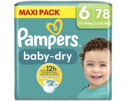 Pampers Baby-dry - luiers - 78st - N°6 (13-18kg)