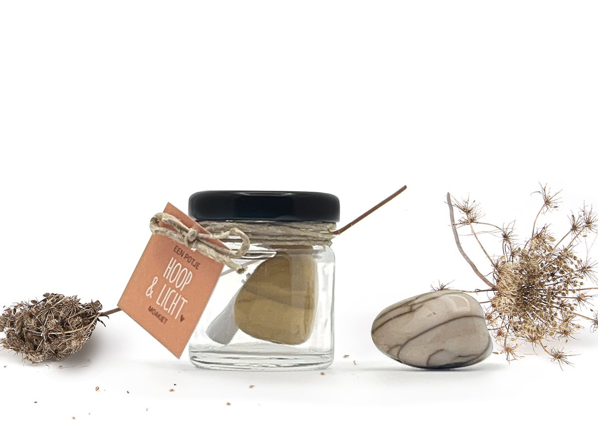 Potje Hoop & Licht - Moakiet | Edelsteen Cadeau voor Hoop & Zelfvertrouwen