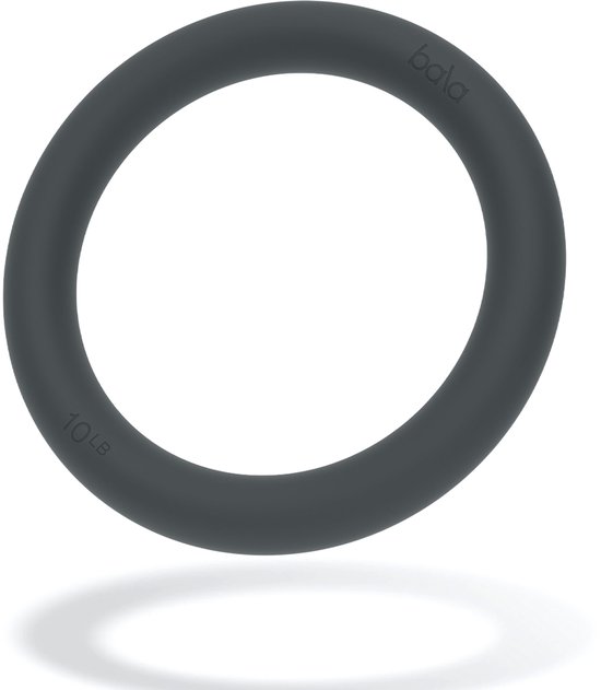 Bala 4.5kg (10lb) The Power Ring - fitness / pilates ring Charcoal - zwart