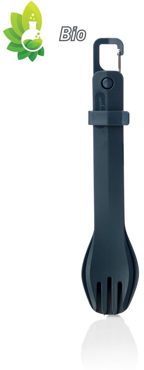 Human Gear - GoBites BIO - K/F/S Set - Gray - Bestek - herbruikbaar - campingbestek — afbeelding 2