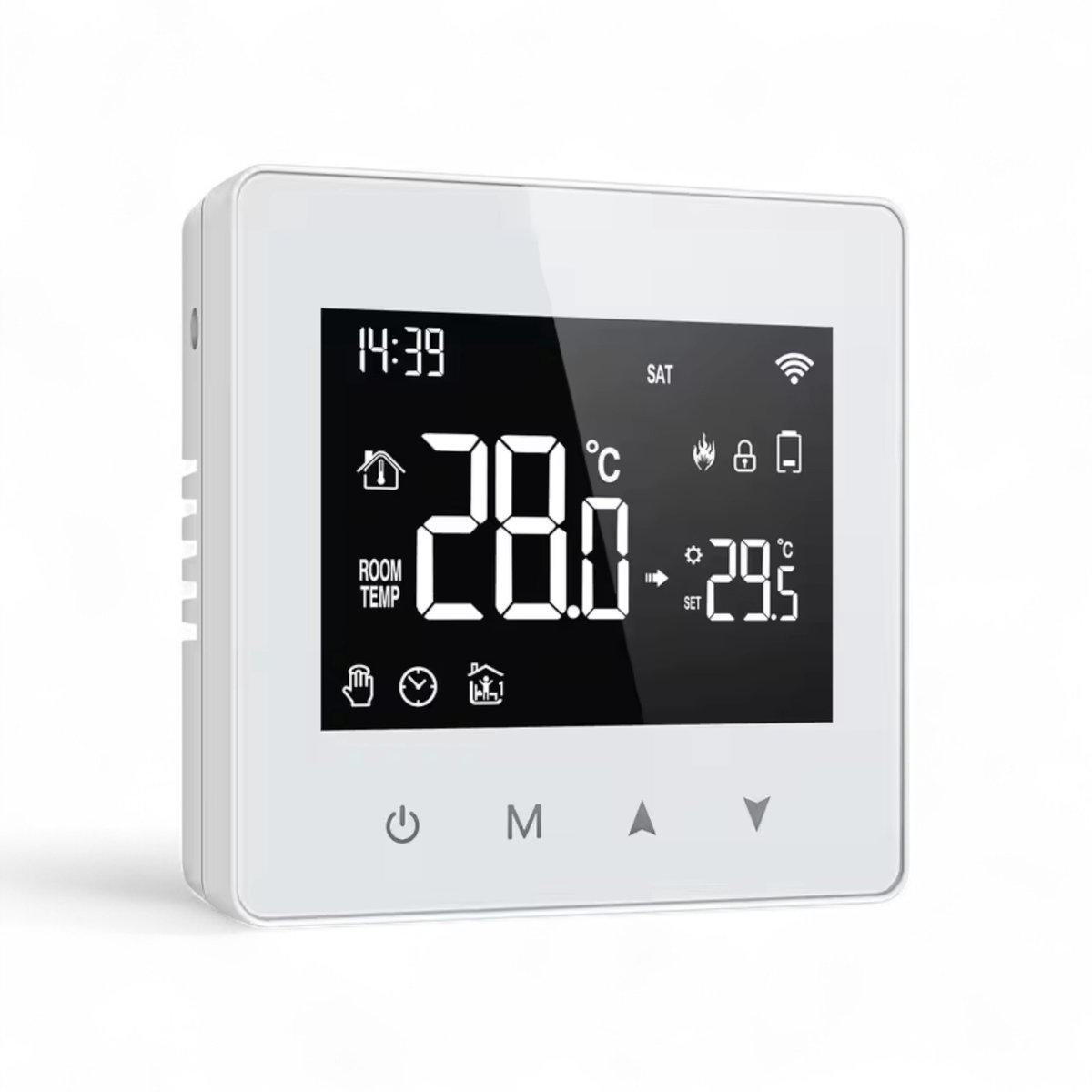 Opbouw Thermostaat | Wifi | Touchscreen bediening | Opbouwmontage | CV installatie | Tuya Smart Life | Google Home Alexa | Wit thumbnail 7