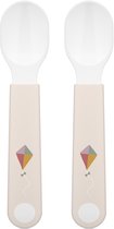 Mepal Mio Oefenlepel - Set van 2 - Goede grip - Kinderservies - Sunshine & Rainbow