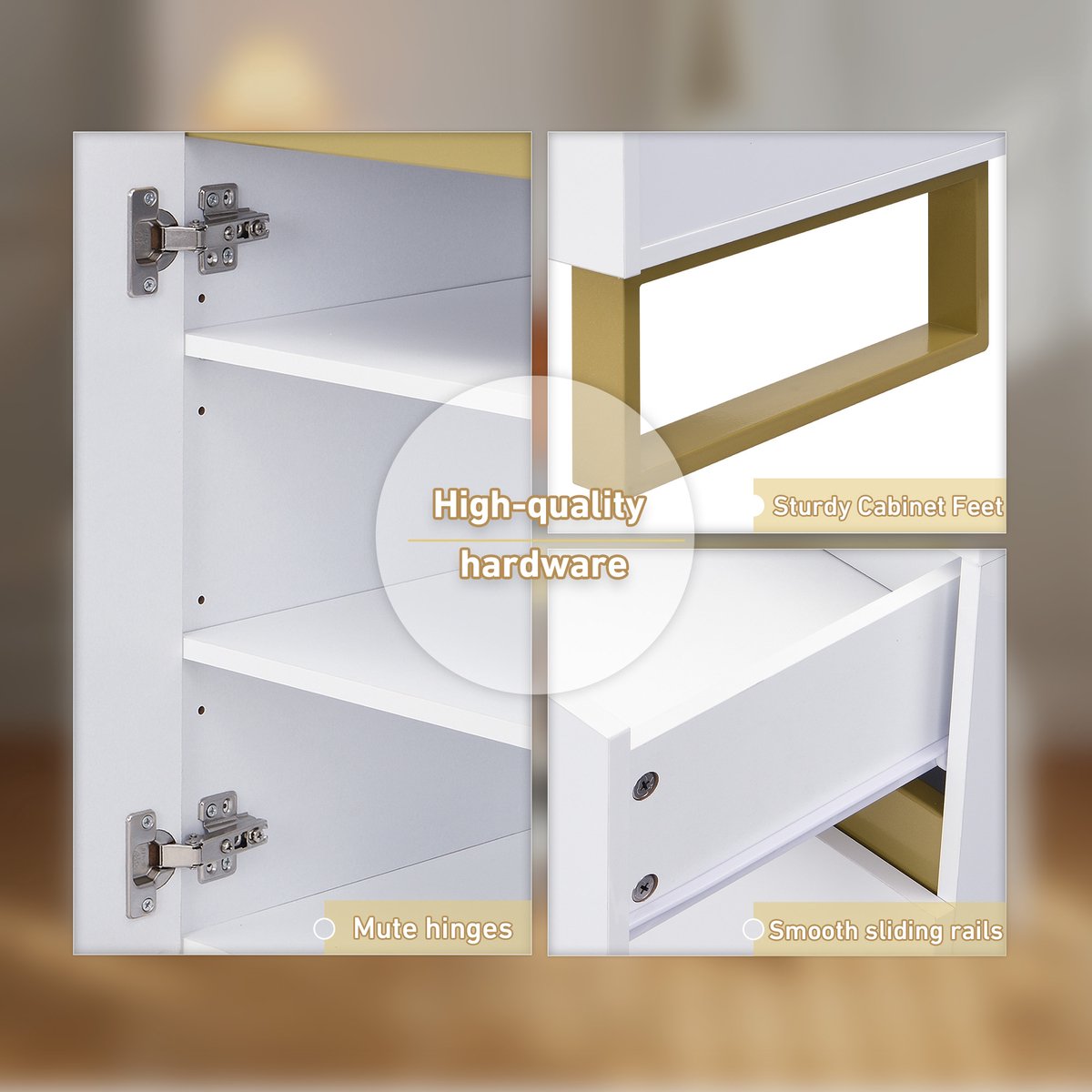 Grote schoenenkast - halmeubel - opbergkast - modern minimalistisch entree-meubel - met lade en zitkussen - wit