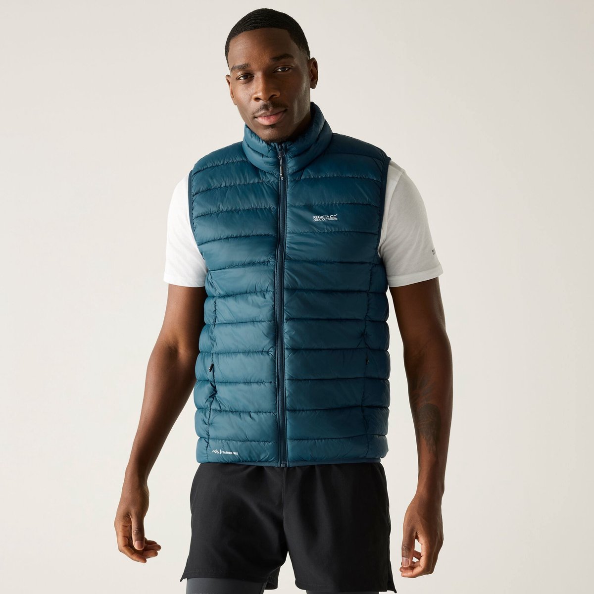 Bodywarmer Hiking Heren Waterafstotend Blauw