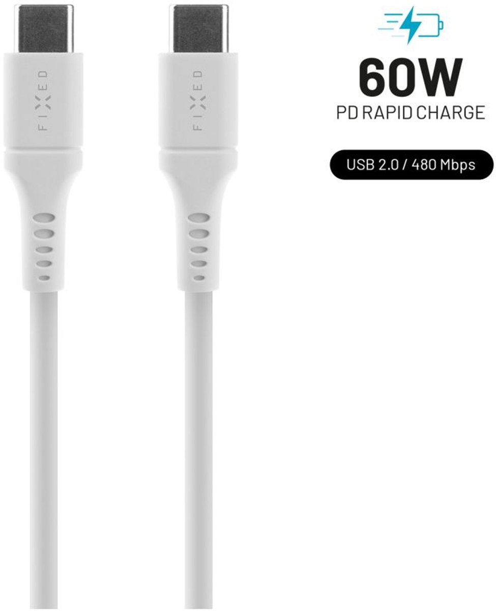 FIXED FIXDLS-CC12-WH USB-kabel USB 2.0 1,2 m USB C Wit