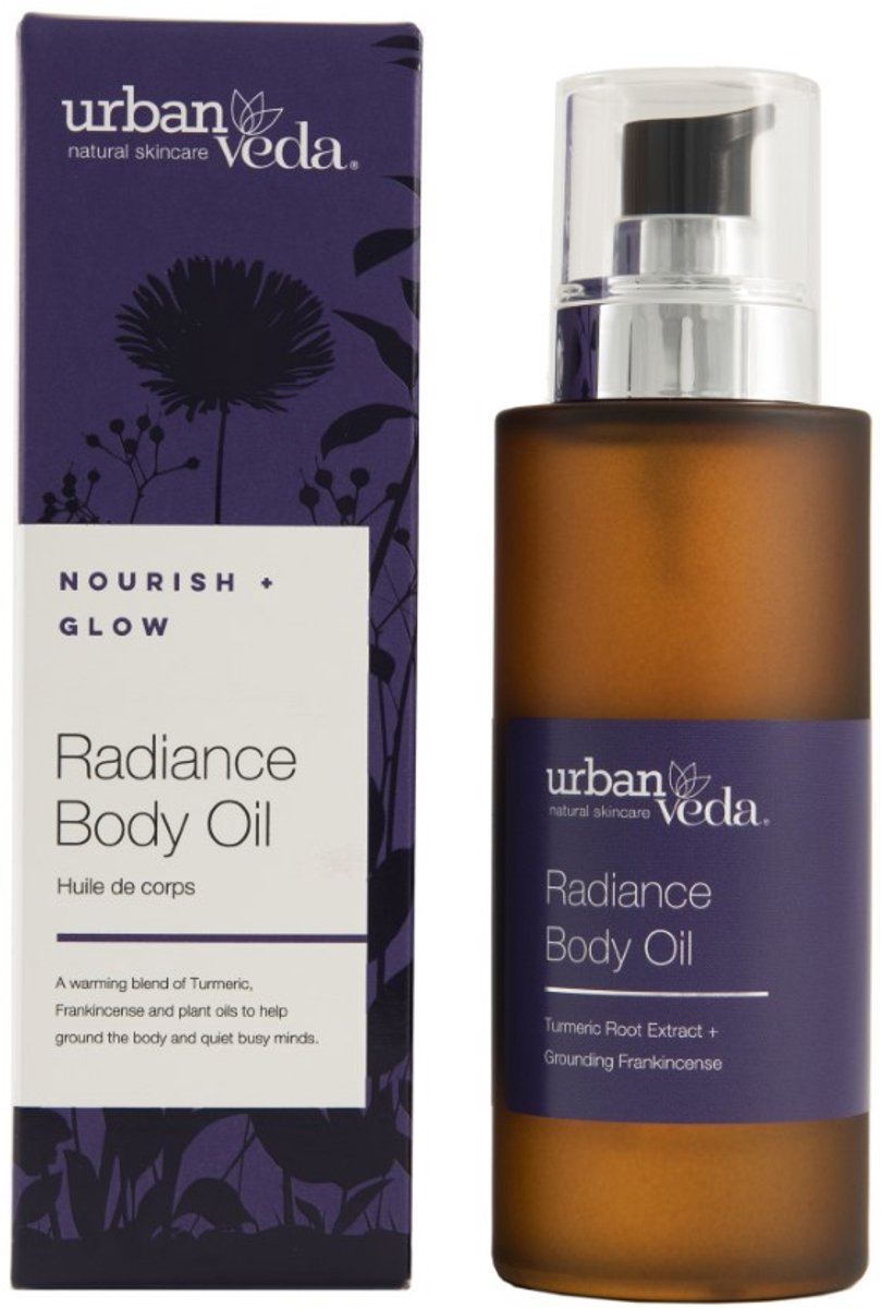Urban Veda - Body oil radiance - 100 Milliliter - Ayurveda - Natuurlijk - Verzorgend - Vegan - Dierproefvrij - Vrij van parabenen