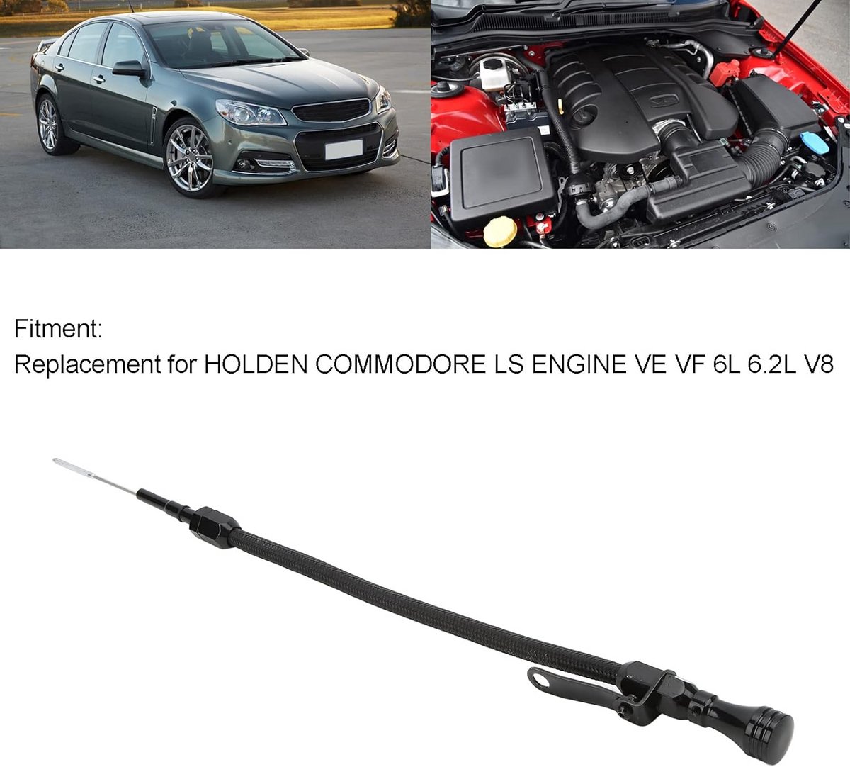 Flexibele Motoroliepeilstok Roestvrij Staal voor LS Motoren 5.3L 6.0L
