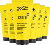Got2b Glued Water Resistant Spiking Gel - Haarstyling - Haargel - Waterbestending - Extreme Fixatie - Voordeelverpakking - 6x 150ml
