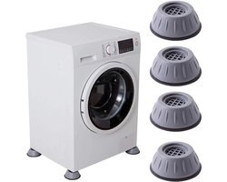 4-Delige Universele Anti-Trillings Voeten Pads – Antislip & Geluidsdempend Verhoger voor Wasmachine4