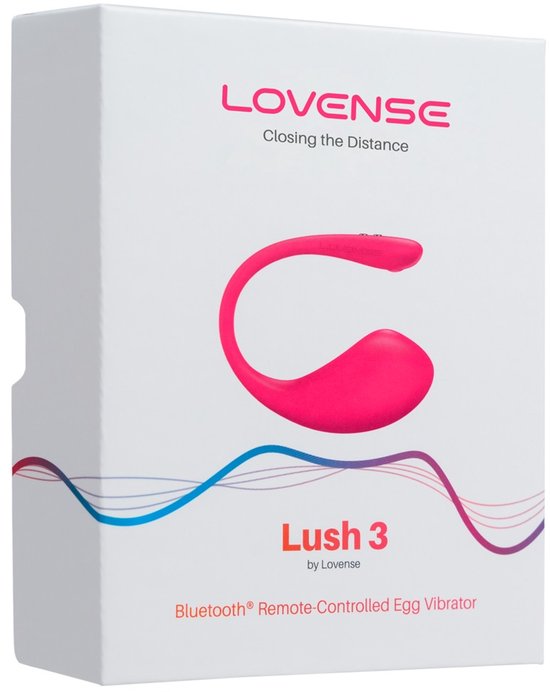 Lovense - Lush 3.0 - Draagbare Vibrator - Vibrerend Ei - Appgestuurd Luxe Vibratie Eitje - Sex Toys voor Vrouwen - Vibrators voor Vrouwen - Sex Toys voor Koppels - Roze