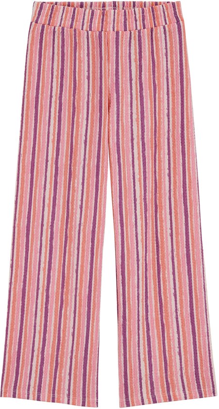 WE Fashion Meisjes wide leg broek met streep