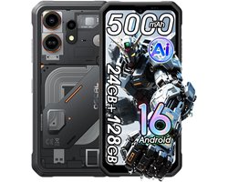 OSCAL MARINE 3 - Robuuste Smartphone - 4G - 24GB RAM - 128GB ROM - 6.56 inch - Robuuste Telefoon - Nachtzicht - Android 16 - NFC - GPS - Zwart