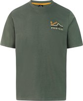 Protest PRTAxelle - T-shirt Heren - Korte mouwen - Ronde hals - Normale pasvorm - Blauw