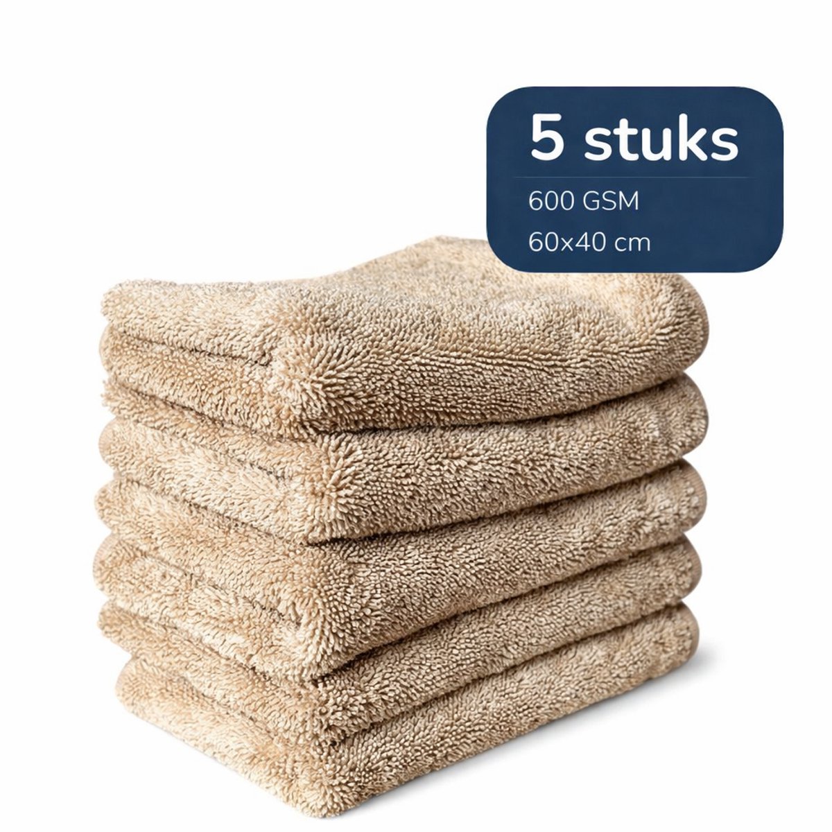 TileDry® 5 stuks - Droogdoek Badkamer - Hoge Kwaliteit - Droog doeken voor Badkamer, Auto, en Keukenschoonmaken - Raamdoeken Streepvrijdroog - Microvezeldoekjes Schoonmaak - Fastdry Wonderdoekjes - Streeploos & Kalkvrij - Absorbeert tot 800ML-60x40cm