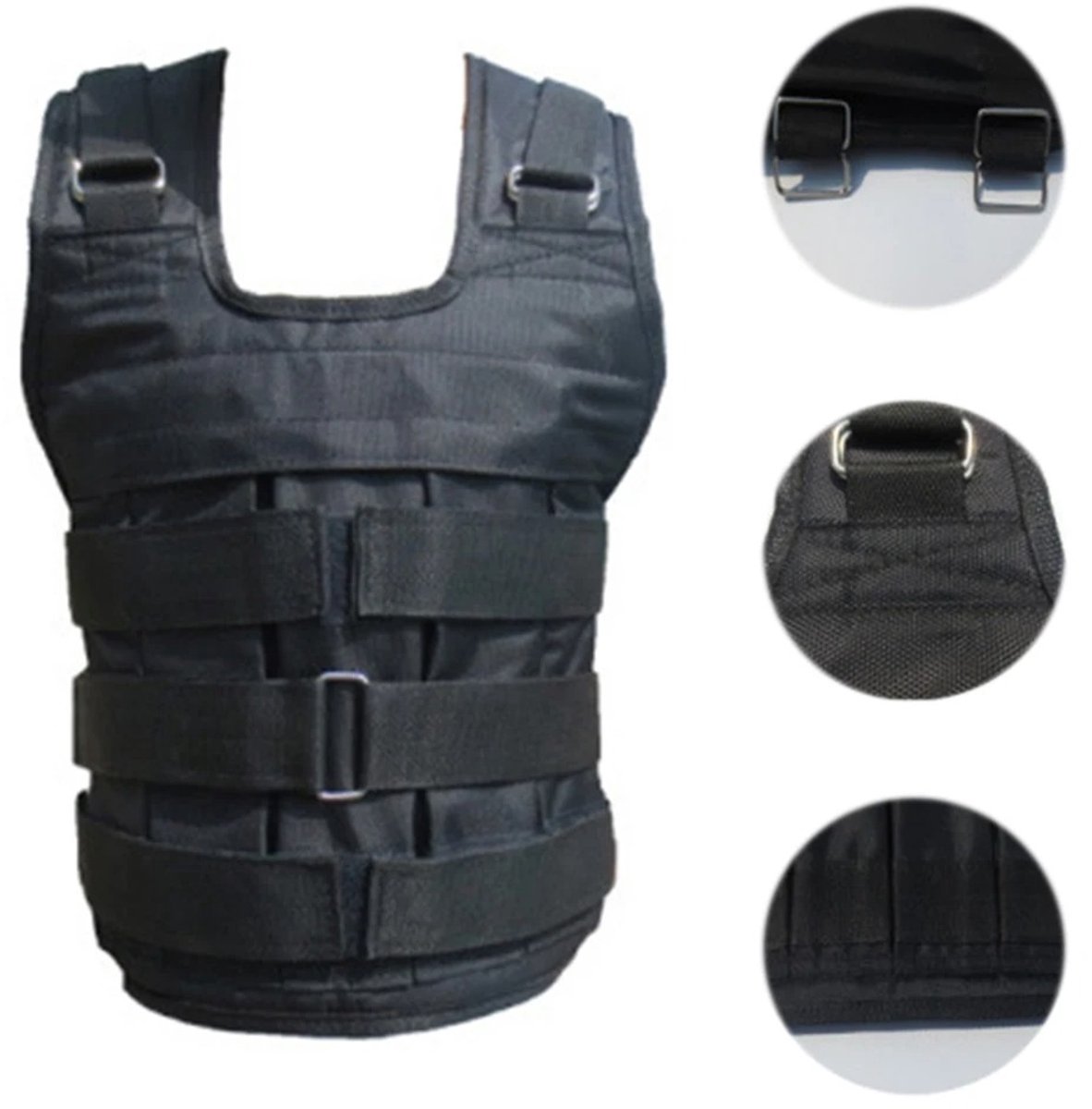 Zolara Gewichtsvest - Verzwaard vest - Trainingsvest - Zwart