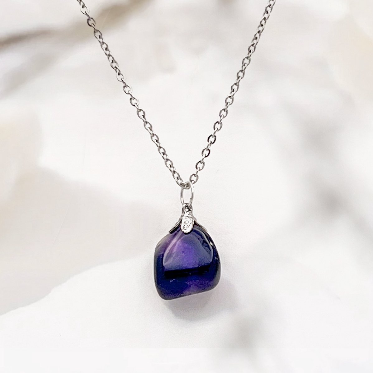 Edelsteen ketting dames – Amethist | Rust, balans & bescherming
