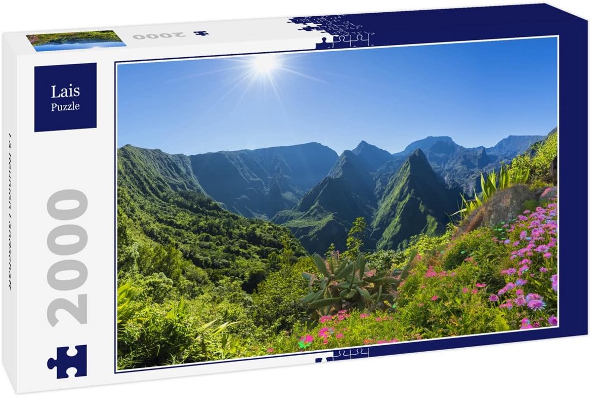 Puzzel 2000 stukjes: Adembenemend Landschap van La Reunion