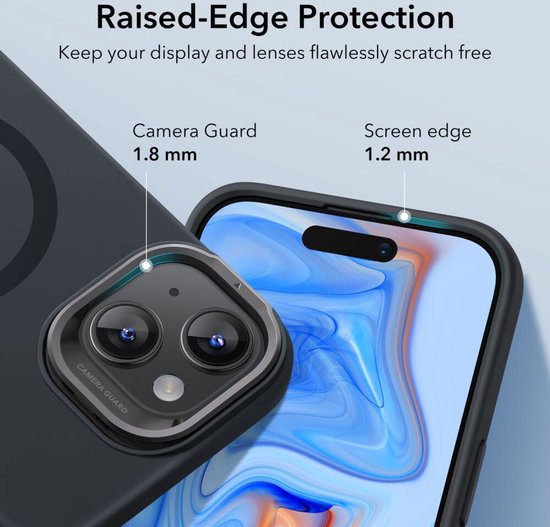 Coque ESR Cloud Kickstand Apple iPhone 15 Plus MagSafe Zwart