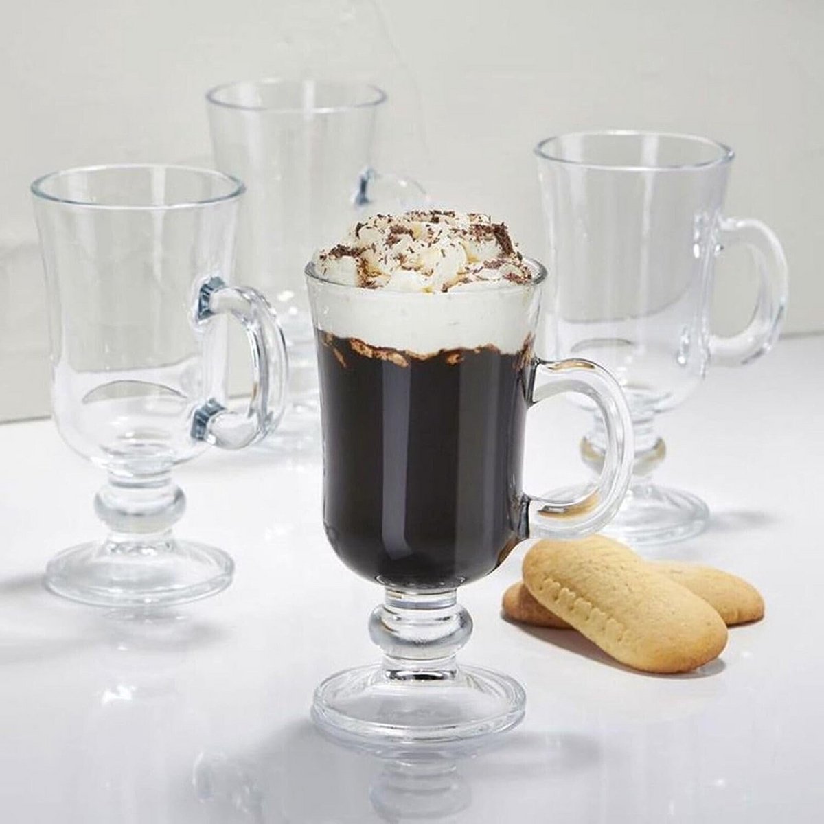 Glazen voor Irish Coffee, Warme Dranken en Glühwein - 225 ml (Set van 12) — cadeau in Cadeau-ideeën - foto 2